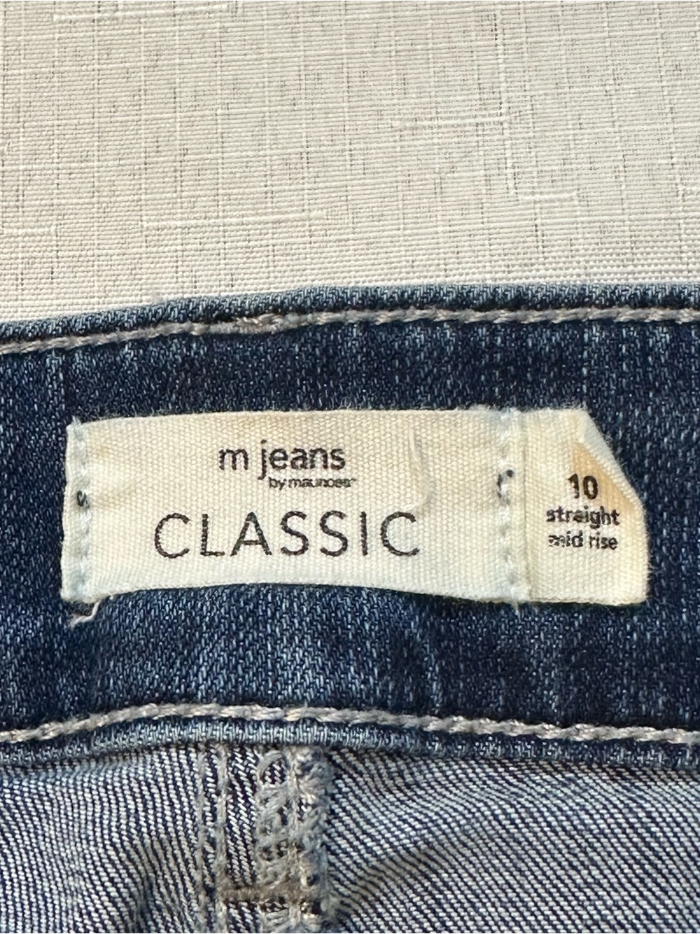 Maurices M Jeans Classic Mid Rise Straight Leg Dark Wash Jeans Size 10 - Picture 8 of 12